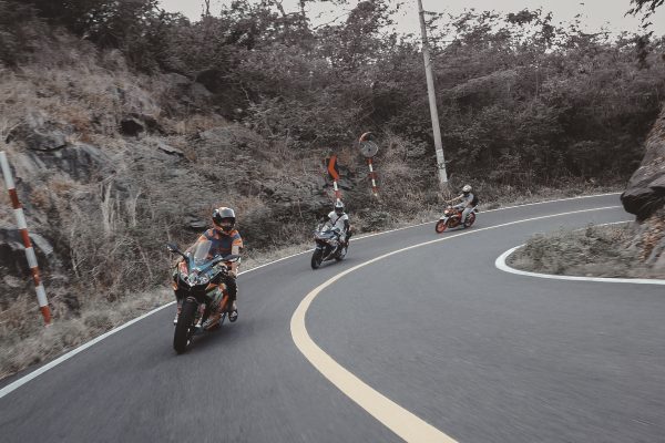 Riding Motorcycle Road